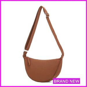 Small Waterproof Nylon Crossbody Bag, Lightweight Travel Purse with Adjustable